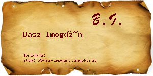 Basz Imogén névjegykártya